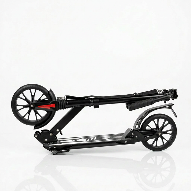Самокат двоколісний складаний з колесами 200 мм Scooter Volo 8877 Black - Фото 6 Самокат двоколісний складаний з колесами 200 мм Scooter Volo 8877 Black - зображення 6