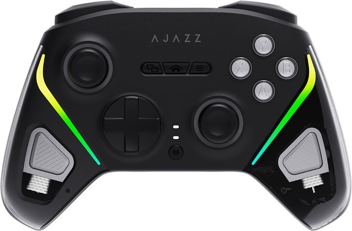 Бездротовий геймпад Ajazz GP100 2.4G/BT/USB Switch/PC/iOS/Android RGB Black (GP100-B) - Фото 1 Бездротовий геймпад Ajazz GP100 2.4G/BT/USB Switch/PC/iOS/Android RGB Black (GP100-B) - зображення 1
