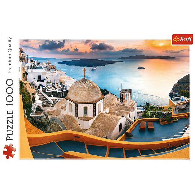 Puzzle Trefl Fabulous Santorini 1000 elementów (10445) - obraz 3