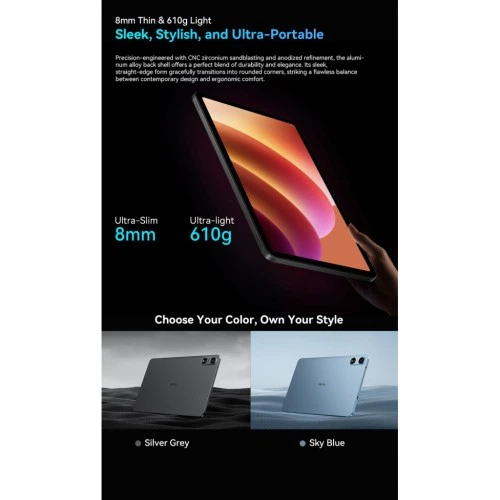 Планшет Oscal Pad 100 12.0" 6/256GB 4G (LTE) Sky Blue (6931548326335) Oscal 6931548326335 1088277 - изображение 9