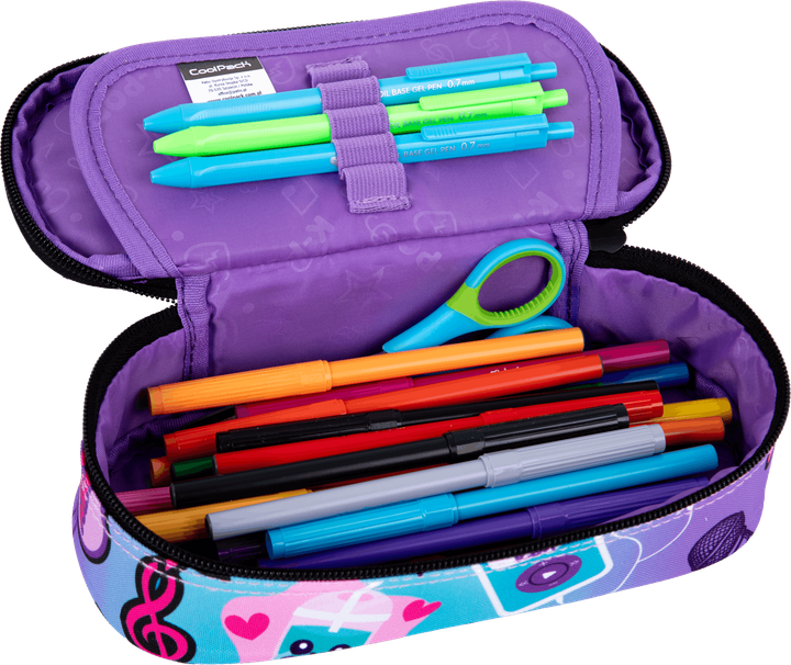Пенал на молнии СoolPack Campus K-Pop с органайзером для ручек 23x9x5 см (F062037) - изображение 2