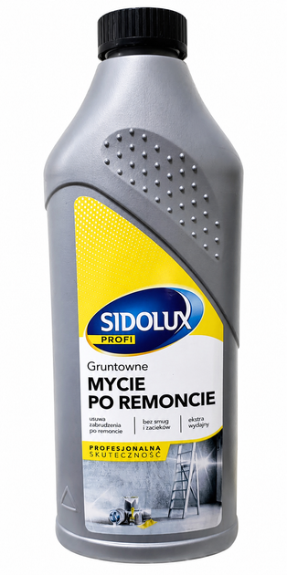 Концентрований засіб для миття поверхонь після ремонту Sidolux Profi 1 л - зображення 2