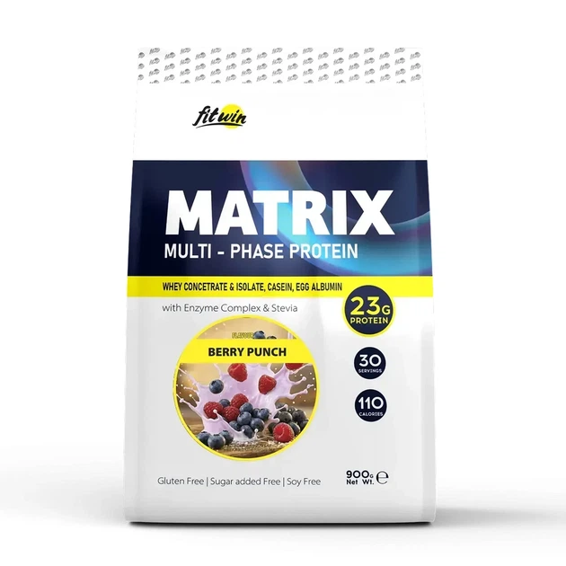 Протеин Matrix 900 г Berry Punch 77% белка сывороточный порошок - Фото 1 Протеин Matrix 900 г Berry Punch 77% белка сывороточный порошок - изображение 1