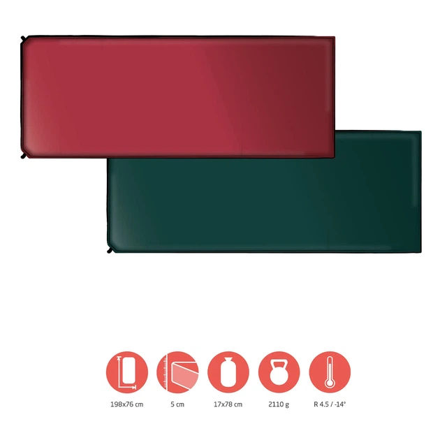 Килимок самонадувний Hancock 5.0 XW 195x65x5 см 75D Micro Brushed Polyester темно-зелений - Фото 6 Килимок самонадувний Hancock 5.0 XW 195x65x5 см 75D Micro Brushed Polyester темно-зелений - зображення 6
