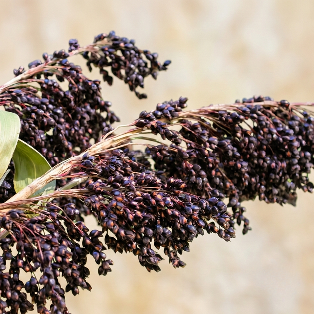 Насіння Сорго декоративне Чорний бурштин, Sorghum bicolor 20 шт/уп - зображення 6