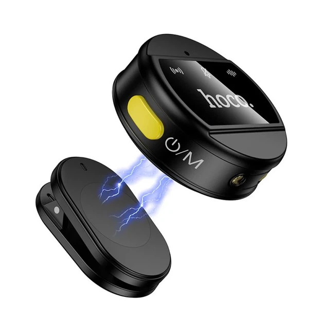 Микрофон беспроводной Hoco L22 2в1 Lightning/USB-C Black (6942007663151) - изображение 4