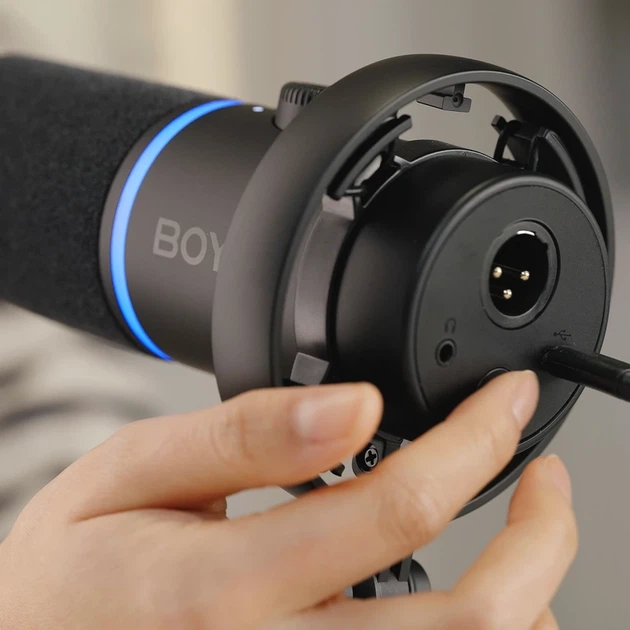 Микрофон динамический геймерский BOYA CastMic S60 проводной USB XLR Black - изображение 10