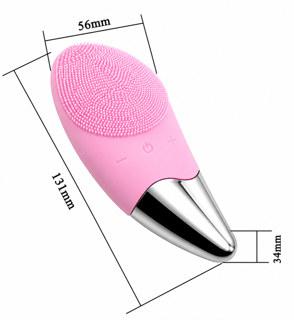 Ручная электрическая щетка-массажер для лица Sonic Facial Brush силиконовая - изображение 5