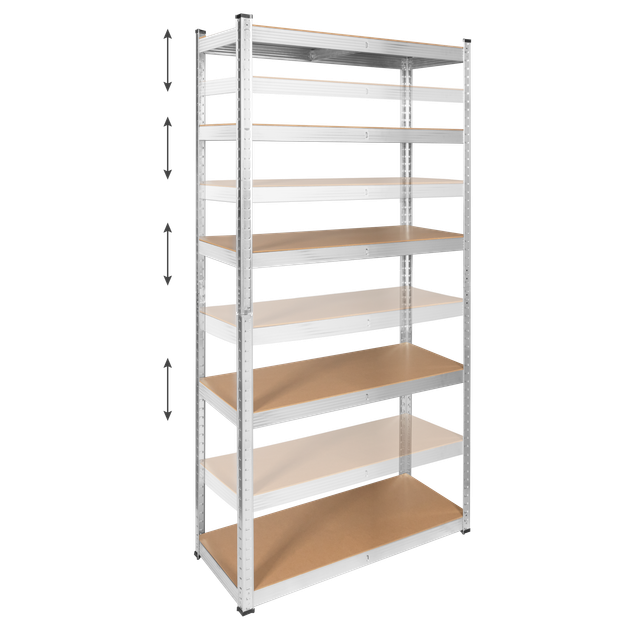 Стелаж металевий Rebel RB-1251R 180×90×40 см, 5 полиць - изображение 10