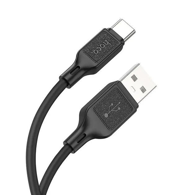 Кабель HOCO X90 Cool silicone charging data cable for Type-C Black - Фото 4 Кабель HOCO X90 Cool silicone charging data cable for Type-C Black - изображение 4