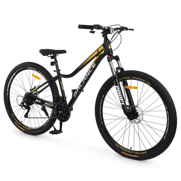 Велосипед горный 29" Profi Balance AM DD алюминиевая рама 15" на рост 155-175 см черно-золотистый (BL-29008) - Фото 2 Велосипед горный 29" Profi Balance AM DD алюминиевая рама 15" на рост 155-175 см черно-золотистый (BL-29008) - изображение 2