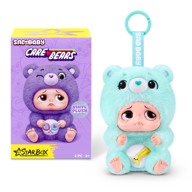 Коллекционная мягкая игрушка‑сюрприз Star box Sad Baby Серия Care Bears (17903UQ1) - изображение 9
