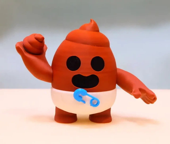 Фигурка Brawl Stars Poop Spike — коллекционная игрушка Спайк, декоративная статуэтка для поклонников Brawl Stars. - изображение 2
