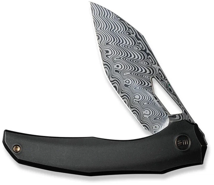 Нож складной туристический Weknife Ignio Mystery Box 8.39 см Damasteel Hakkapella / 6AL4V Черный (WE22042B-DS1 MB) - Фото 6 Нож складной туристический Weknife Ignio Mystery Box 8.39 см Damasteel Hakkapella / 6AL4V Черный (WE22042B-DS1 MB) - изображение 6