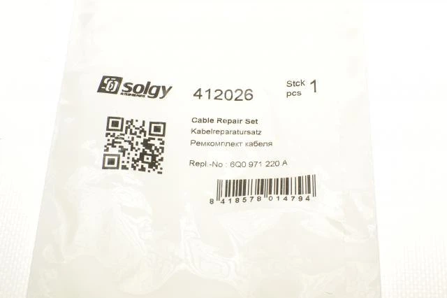 Ремкомплект кабеля свечи накаливания Skoda Fabia/VW Polo 1.9 TDI 00-10 412026 , Solgy - изображение 5
