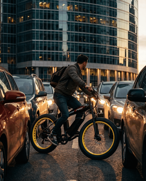 Велосипед электрический мощный электро фетбайк велосипед для взрослых электровелосипед с рамой на аккумуляторе с дисплеем фарой широкими колесами fatbike горный мужской для города села бездорожье Shimano 1000W 48v 17Ah глянцевый New Speed Черный 73869 - изображение 8