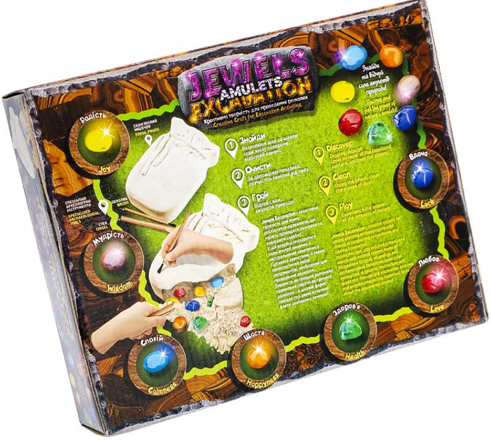 Набір для розкопок амулетів Jewels Amulets Excavation JAEX-01-01 Danko Toys археологічна гра Danko Toys 6+ - Фото 2 Набір для розкопок амулетів Jewels Amulets Excavation JAEX-01-01 Danko Toys археологічна гра Danko Toys 6+ - зображення 2