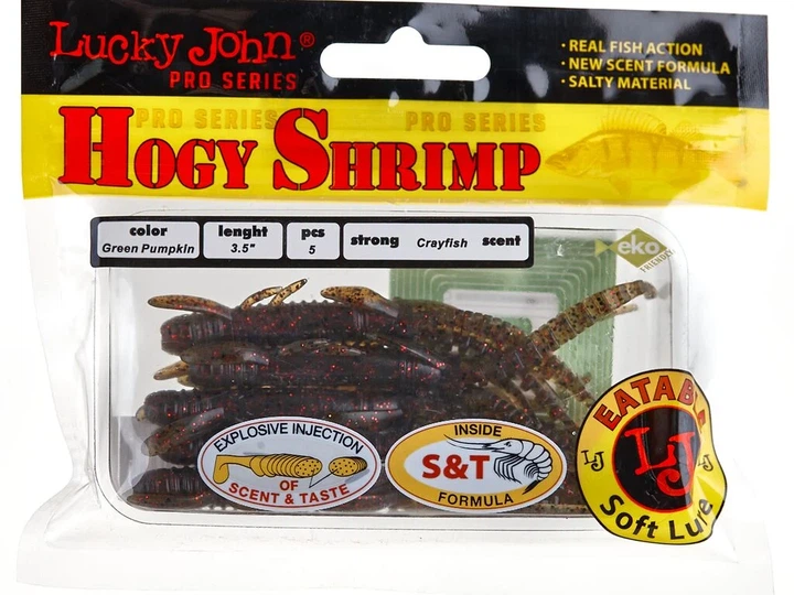 Віброхвіст LJ Pro Series HOGY SHRIMP 3,5in PA03 пластик 5 шт (набір 5 шт) - Фото 3 Віброхвіст LJ Pro Series HOGY SHRIMP 3,5in PA03 пластик 5 шт (набір 5 шт) - зображення 3