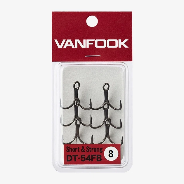 Крючок тройной Vanfook DT-54FB короткий шток средний #8 для хищной рыбы 10 шт - Фото 1 Крючок тройной Vanfook DT-54FB короткий шток средний #8 для хищной рыбы 10 шт - изображение 1