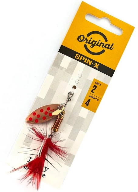 Обертающая блесна Lucky John SPIN X LONG 4,0 г CR для ловли в стоячих водоемах - Фото 5 Обертающая блесна Lucky John SPIN X LONG 4,0 г CR для ловли в стоячих водоемах - изображение 5