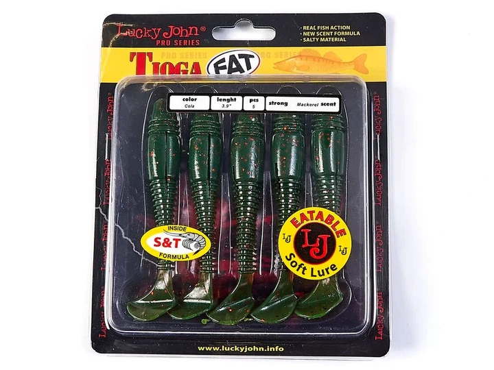 Віброхвіст Tioga FAT 3.9in PA16 силікон 5 шт (набір 5 шт) - зображення 3