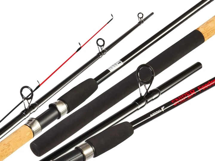 Фідерне вудлище Salmo Sniper FEEDER 3.30 м углеволокно середньо-швидкий з чохлом та 3 вершинами - Фото 6 Фідерне вудлище Salmo Sniper FEEDER 3.30 м углеволокно середньо-швидкий з чохлом та 3 вершинами - зображення 6