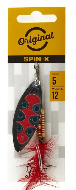 Обертаюча блешня Lucky John SPIN X LONG 12 г SX1 для ловлі в стоячих водоймах - зображення 3