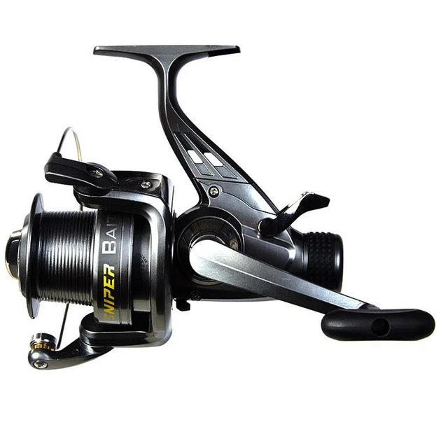 Катушка безынерционная Salmo Sniper BAITFEEDER 4 40BR 3040BR с бейтраннером черная - Фото 1 Катушка безынерционная Salmo Sniper BAITFEEDER 4 40BR 3040BR с бейтраннером черная - изображение 1