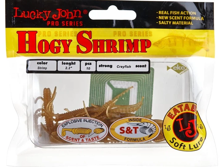 Виброхвост Hogy Shrimp 2,2in S18 съедобный 10 шт пластик (набор 10 шт) - Фото 3 Виброхвост Hogy Shrimp 2,2in S18 съедобный 10 шт пластик (набор 10 шт) - изображение 3