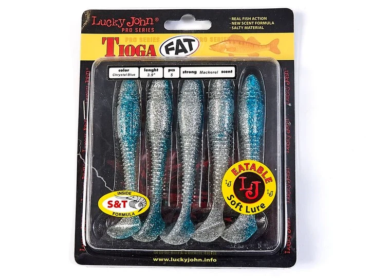 Виброхвост Tioga FAT 3.9in T05 пластик 10 см макрель 5 шт (набор 5 шт) - изображение 3