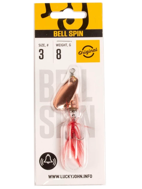 Обертающая блесна Lucky John BELL SPIN 03 8,5 г С конусообразным сердечником - изображение 2