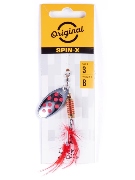 Обертающая блесна Lucky John SPIN X ROUND 03 8 г SR универсального применения - изображение 2