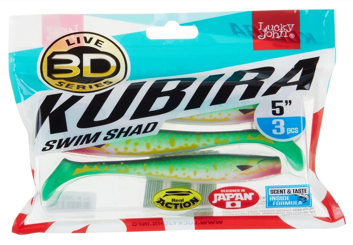 Виброхвост KUBIRA SWIM SHAD 5,0in PG19 мягкий пластик 3 шт (набор 3 шт) - Фото 3 Виброхвост KUBIRA SWIM SHAD 5,0in PG19 мягкий пластик 3 шт (набор 3 шт) - изображение 3