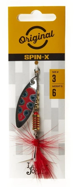 Обертающая блесна Lucky John SPIN X LONG 6,0 г SX1 для ловли в стоячих водоемах - Фото 3 Обертающая блесна Lucky John SPIN X LONG 6,0 г SX1 для ловли в стоячих водоемах - изображение 3