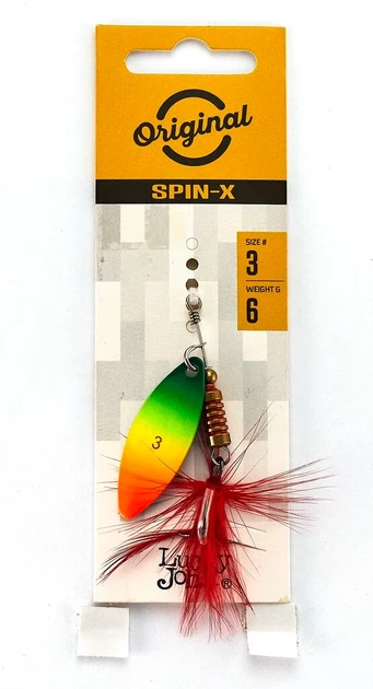 Вращающая блесна Lucky John SPIN X LONG 6,0 г FT для ловли в стоячих водоемах - Фото 5 Вращающая блесна Lucky John SPIN X LONG 6,0 г FT для ловли в стоячих водоемах - изображение 5