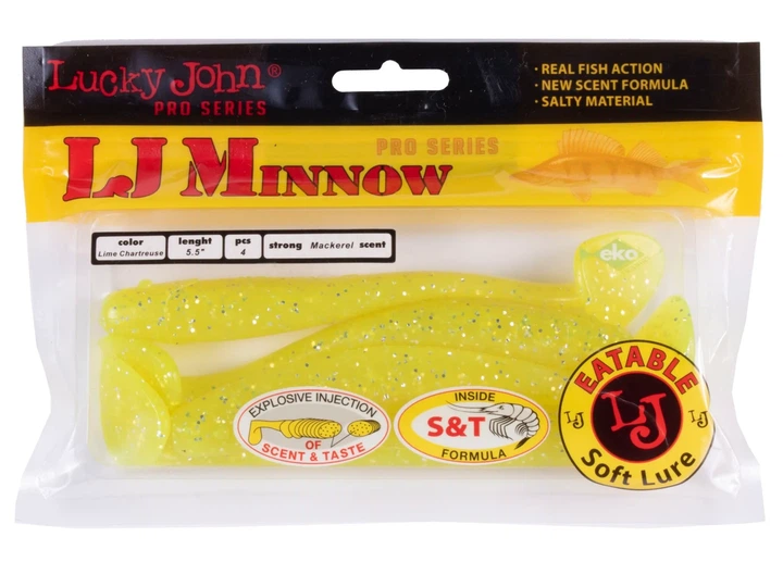 Віброхвіст LJ Pro Series MINNOW 5,5in м'який пластик колір 071 4 шт (набір 4 шт) - зображення 3