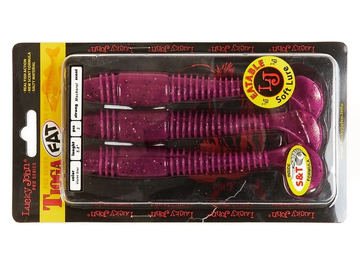 Виброхвост LJ Pro Series TIOGA FAT 5.8in S26 пластик 14,7 см 3 шт (набор 3 шт) - изображение 3