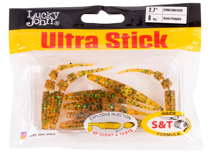 Слаги съедобные искусственные ULTRA STICK 2,7in PA19 эластичные с аттрактантом 8 шт (набор 8 шт) - изображение 3