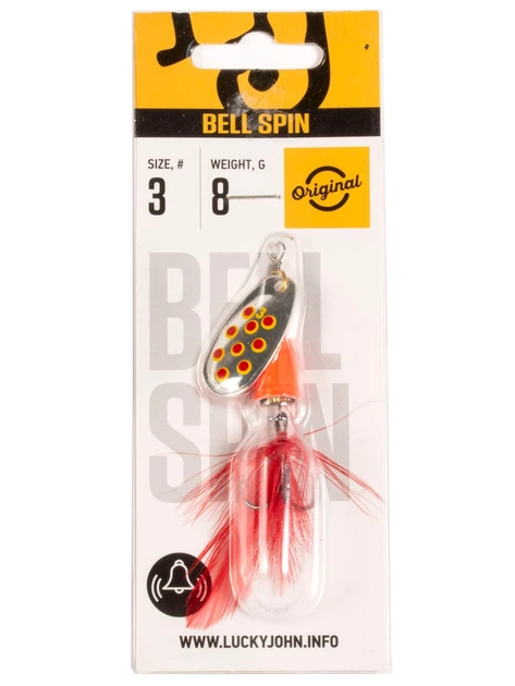 Вращающаяся блесна Lucky John BELL SPIN 03 8,0 г SRD конусообразный сердечник - изображение 2