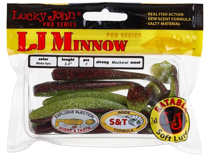 Віброхвіст LJ Pro Series MINNOW 3.3in T44 м'який пластик 7 шт (набір 7 шт) - Фото 4 Віброхвіст LJ Pro Series MINNOW 3.3in T44 м'який пластик 7 шт (набір 7 шт) - зображення 4