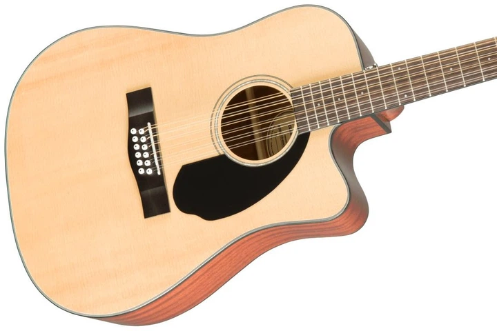 Электроакустическая гитара Fender CD-60SCE Dreadnought 12-string WN Natural - изображение 4