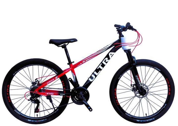 Велосипед спортивный Corso «ULTRA» 26" UL-26654, алюминиевая рама 13'', Shimano 21 скорость - Фото 2 Велосипед спортивный Corso «ULTRA» 26" UL-26654, алюминиевая рама 13'', Shimano 21 скорость - изображение 2