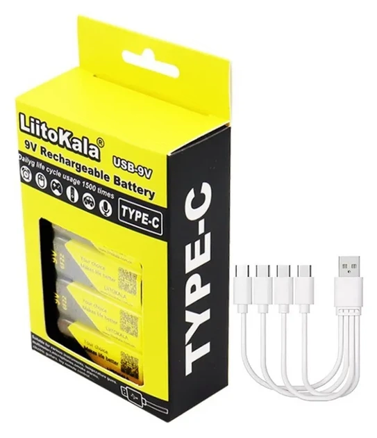 Акумулятор LiitoKala Lii-USB-9V type-C 1100mah (FNR_Lii-USB-9V) - зображення 2