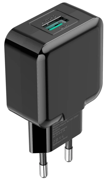 Мережевий зарядний пристрій Grand-X (1xUSB 5В/2.1А) Black (CH-03B) - Фото 5 Мережевий зарядний пристрій Grand-X (1xUSB 5В/2.1А) Black (CH-03B) - зображення 5