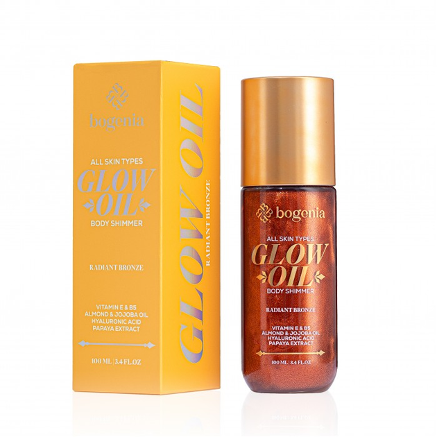 Олія-шимер для тіла Bogenia Glow Oil Body Shimmer №4 Radiant Bronze 100 мл - Фото 1 Олія-шимер для тіла Bogenia Glow Oil Body Shimmer №4 Radiant Bronze 100 мл - зображення 1
