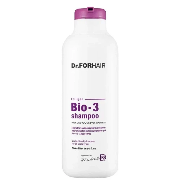 Шампунь против выпадения со стволовыми клетками Dr.Forhair Folligen BIO 3 Shampoo 500 мл - Фото 1 Шампунь против выпадения со стволовыми клетками Dr.Forhair Folligen BIO 3 Shampoo 500 мл - изображение 1