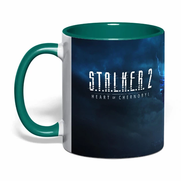 Чашка з друком "Stalker 2" №1 (колір темно-зелений) (44272) - Фото 1 Чашка з друком "Stalker 2" №1 (колір темно-зелений) (44272) - зображення 1