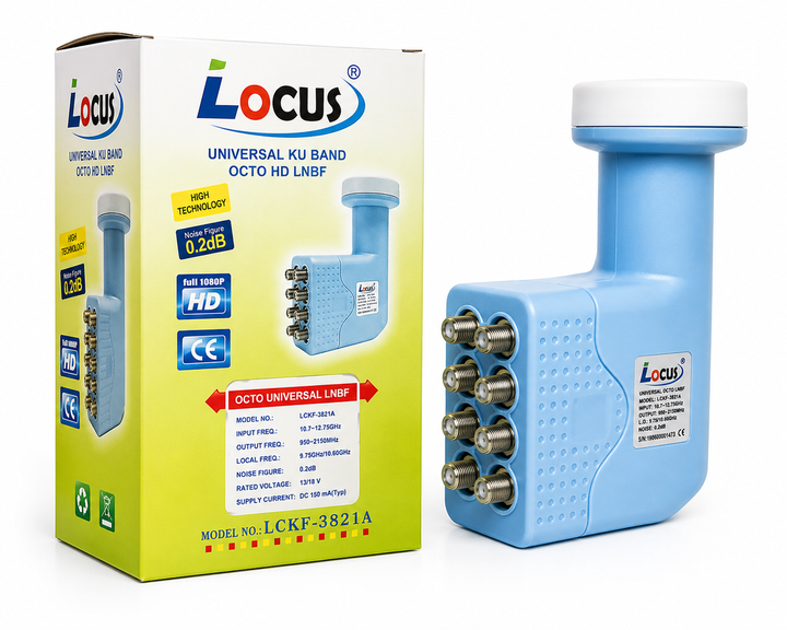 Конвертор супутниковий Locus Octo LCKF-3821A, 8 виходів - Фото 2 Конвертор супутниковий Locus Octo LCKF-3821A, 8 виходів - изображение 2