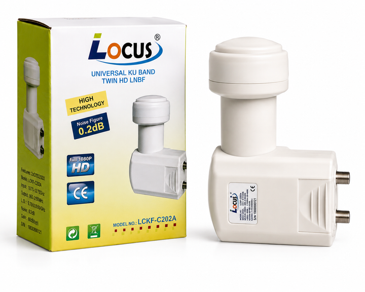 Конвертор супутниковий Locus Twin LCKF-C202A, 2 виходи - Фото 3 Конвертор супутниковий Locus Twin LCKF-C202A, 2 виходи - зображення 3
