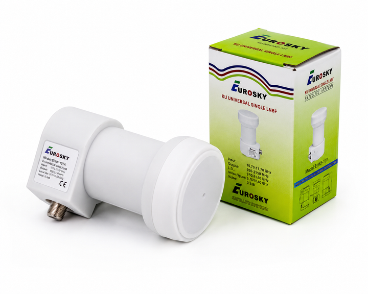 Конвертор супутниковий Eurosky EHKF-107A Universal Single LNB - изображение 2